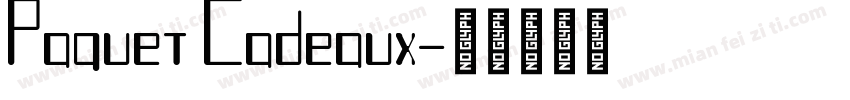 Paquet Cadeaux字体转换